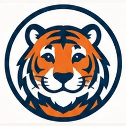 A tiger mascot, the kind a parent can choose instead of a photograph